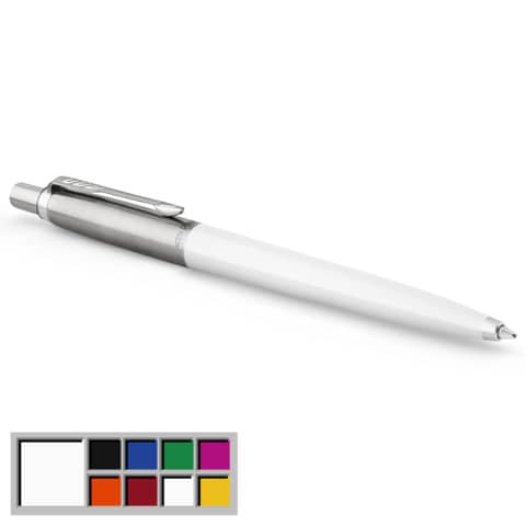Penna a sfera Parker Jotter Original Plastic M fusto Bianco 2096874